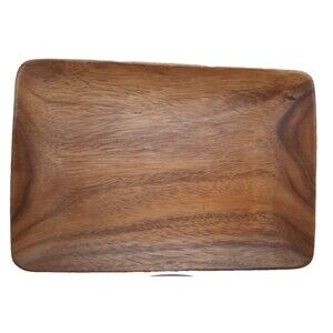 Pacific Merchants Acaciaware wood tray 10"X7" rectangular decor Philippines